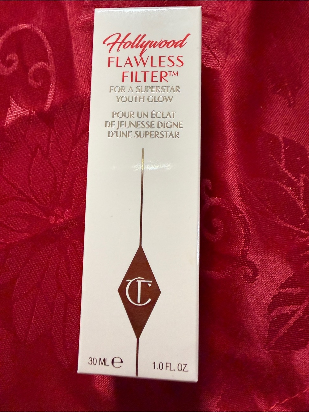 Charlotte Tilbury White and Rose-Gold Flawless Filter Serum